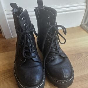 Sincerely Jules Black Combat Boots